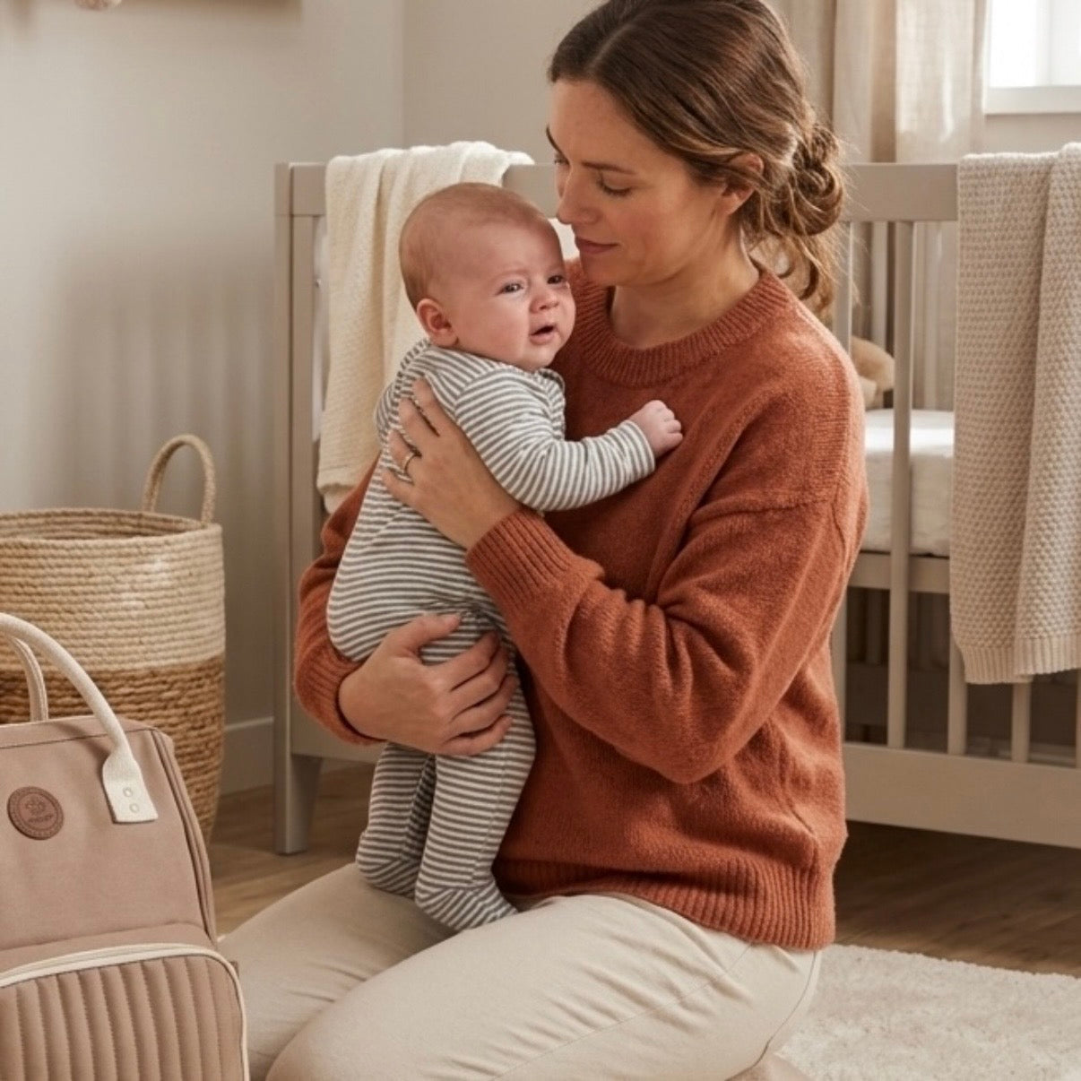 Bébé louche, a le hoquet, éternue : les réflexes normaux du 1er mois