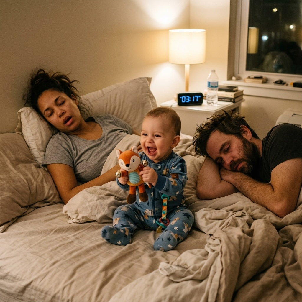 Bébé se réveille la nuit, lutte contre le sommeil : les vrais rythmes des premiers mois