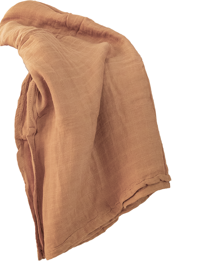 lange bambou bio camel Lenappy tombant