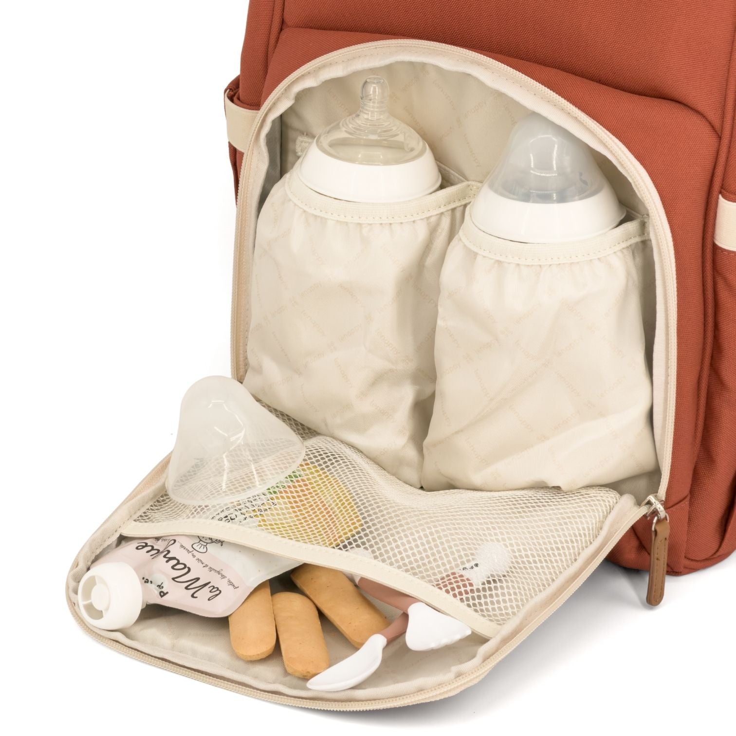 Sac à dos à langer Richie - Terracotta