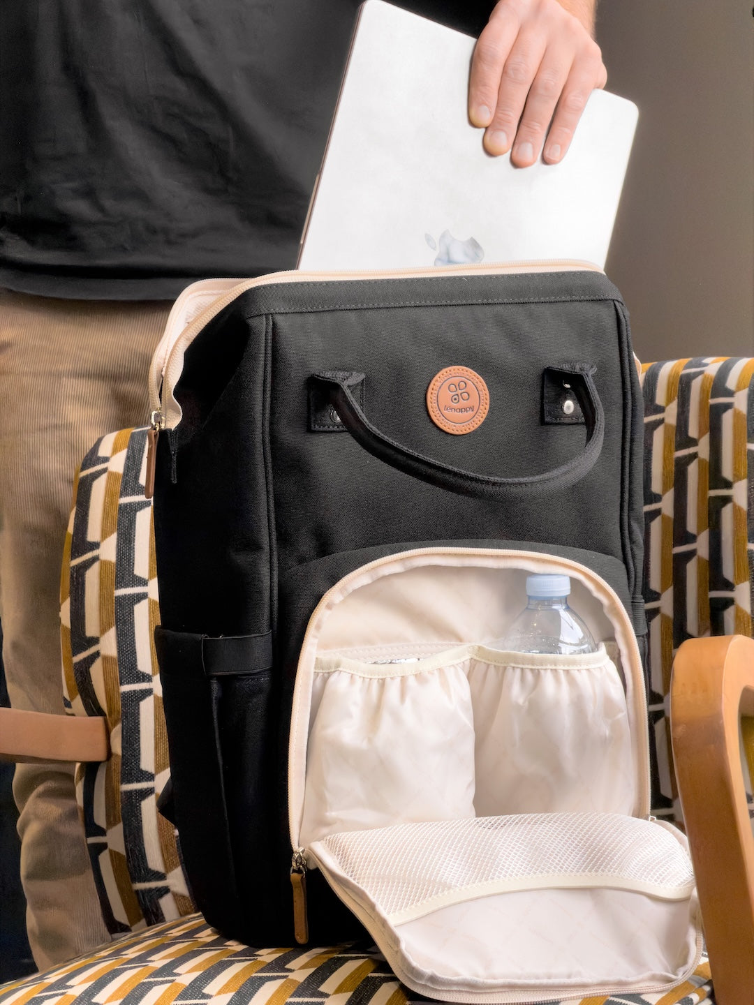 Sac à langer bébé | Richie - Basalte | Lenappy