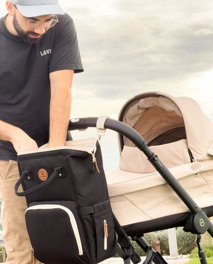 Sac à dos à langer Richie - Basalte